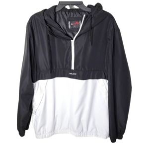 BALEAF Golf Athletic Pullover Zip Hooded Windbreaker Jacket L